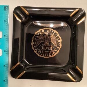 Collectible… CULVER MILITARY ACADEMY Ash Tray… W.C. Bunting Pottery